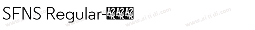 SFNS Regular字体转换